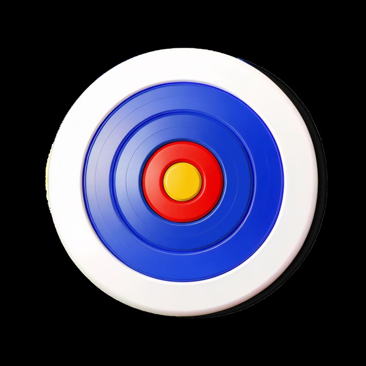 Rotating Archery Target with Changing Colors