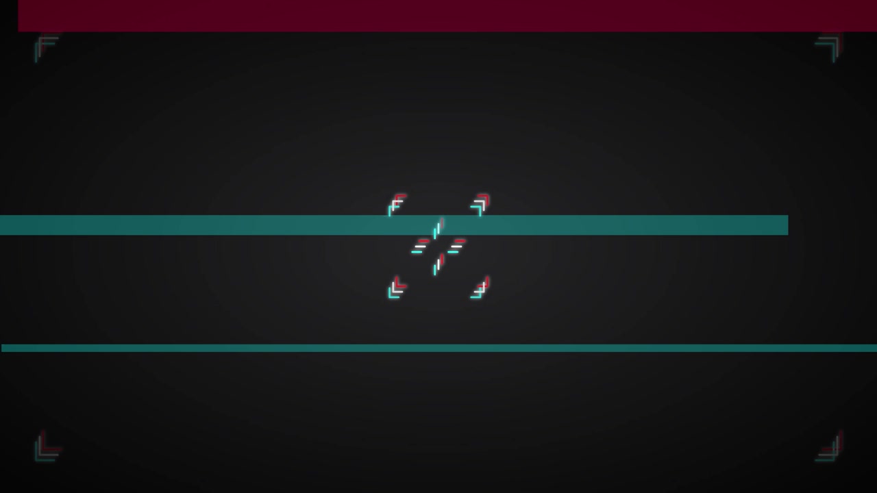 Digital Camera Viewfinder Overlay with Glitch Effects