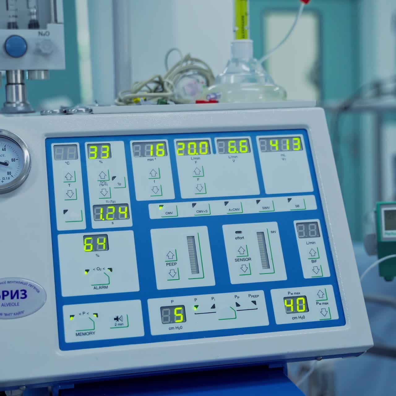 Operating room with surgery equipment