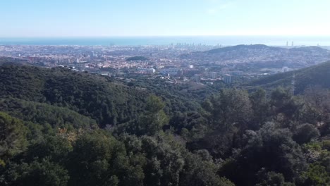 footage filmed in barcelona to mountain of barcelona with dji mini 2 in 4k