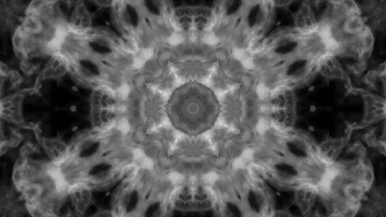 patrón de kaleidoscopio de humo simétrico abstracto