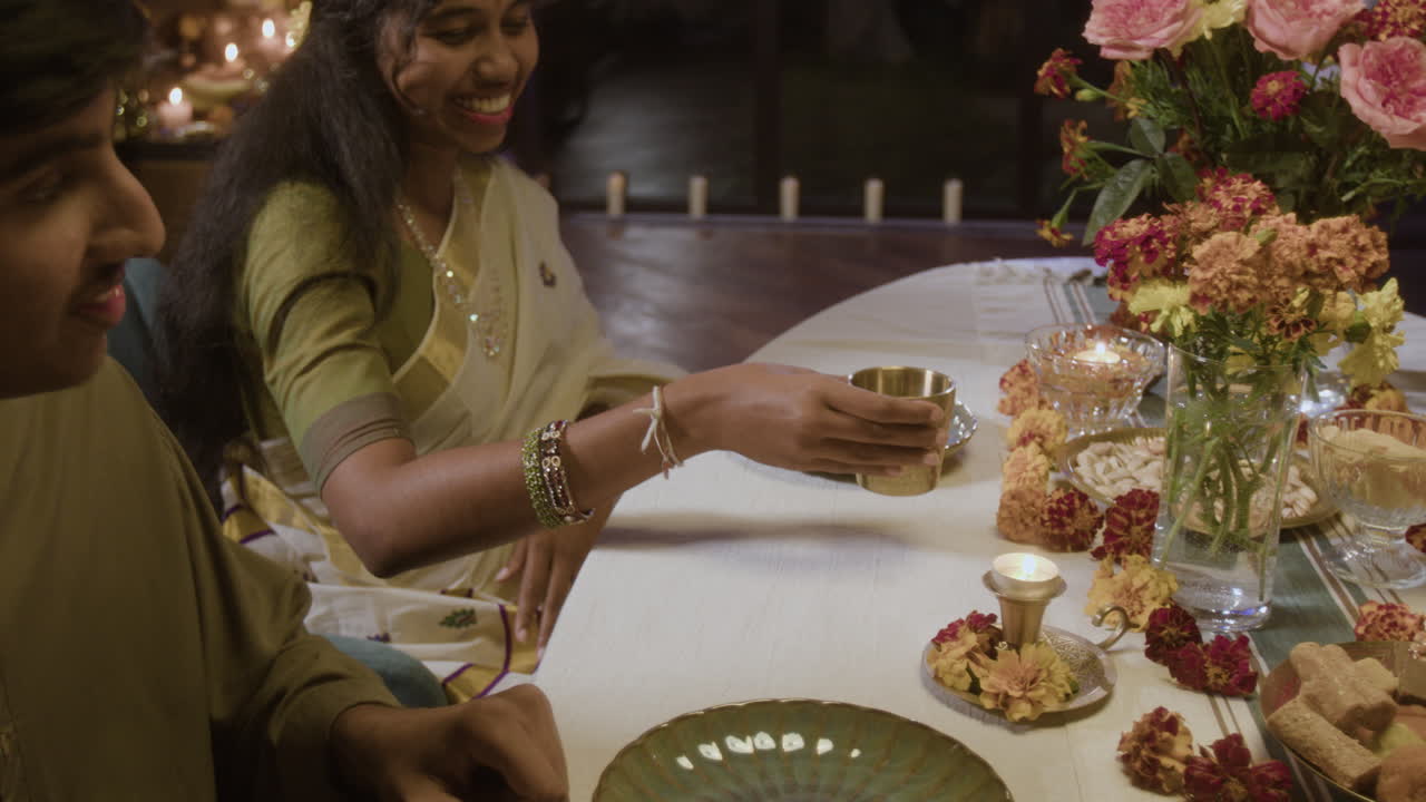 Festive Dining Scene