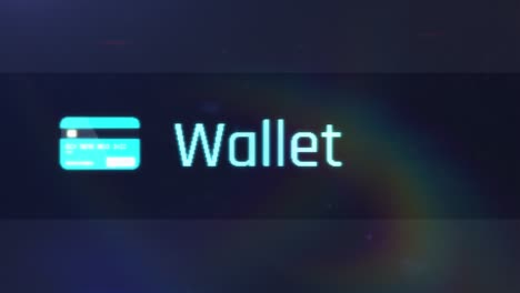 mobile banking, person clicking on wallet button, checking their account online