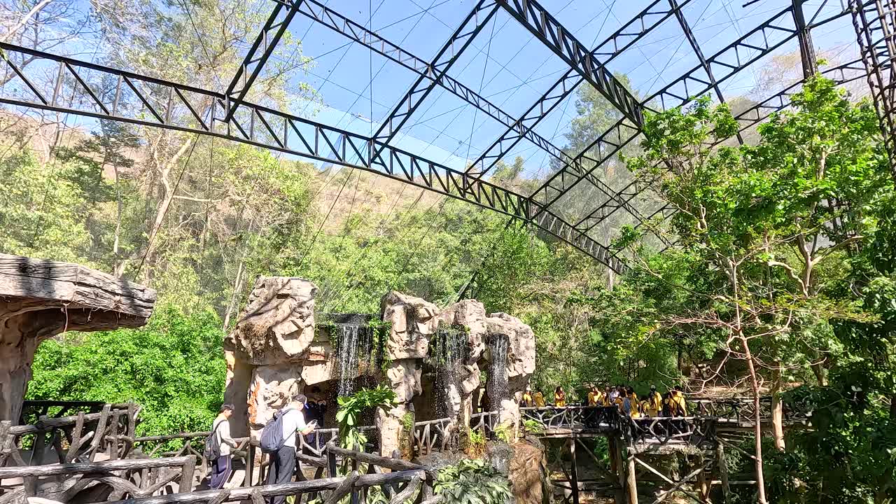 Visitors enjoy nature and architecture in Chonburi