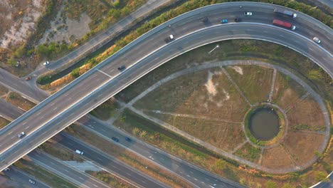 tráfico aéreo de carreteras de circunvalación, autopistas, autopistas y autopistas