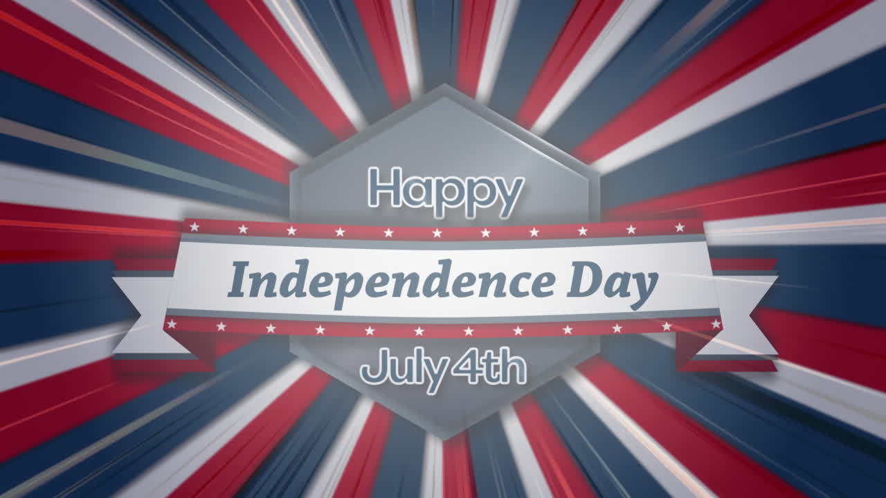 confeti colorido cayendo sobre el texto del día de la independencia