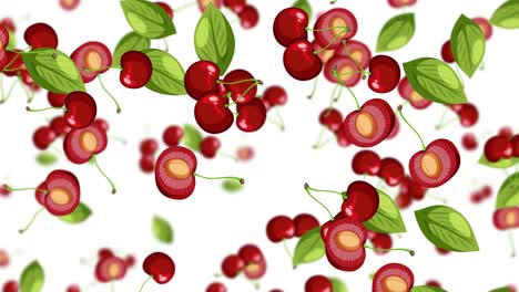 falling cherries pattern