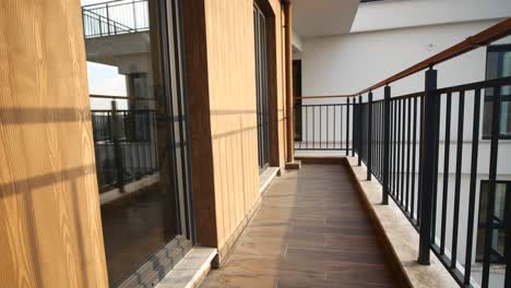 apartment balcony exterior view