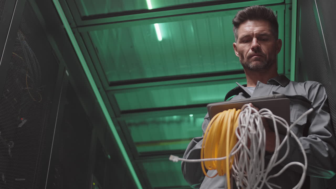 IT Technicians Working in a Data Center