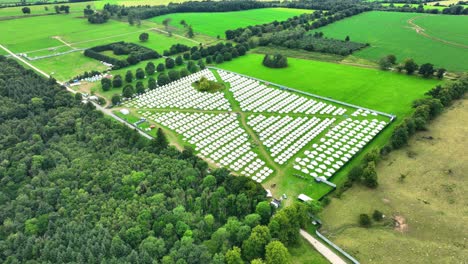 ireland epic locations tent and clamping village music festival in waterford in summer