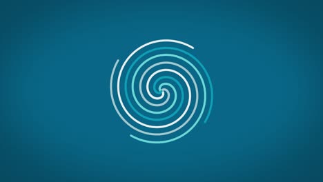 patrón espiral abstracto con líneas azules y blancas sobre un fondo azul