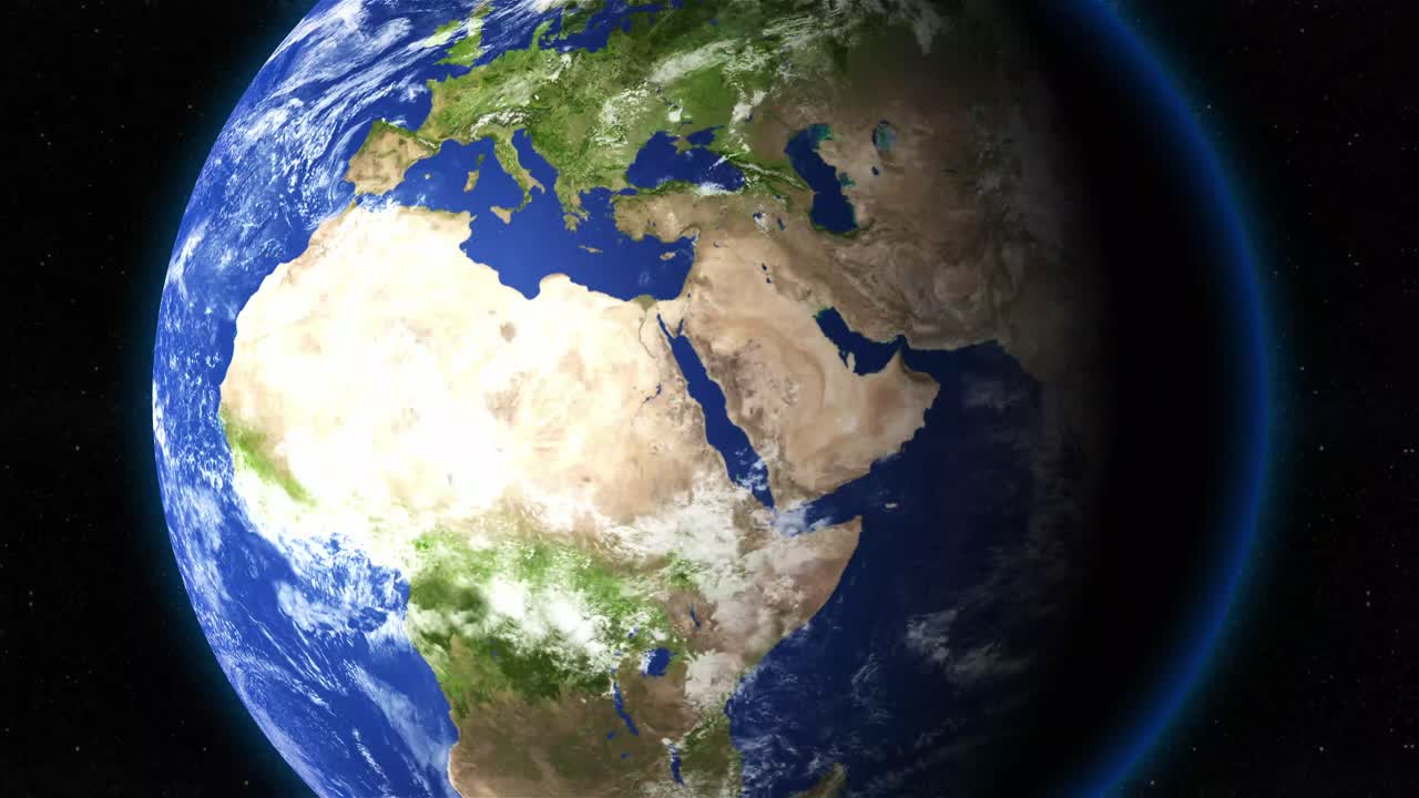 Earth Zooming In To Morocco - No Highlight