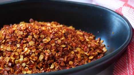 red pepper flakes in a bowl