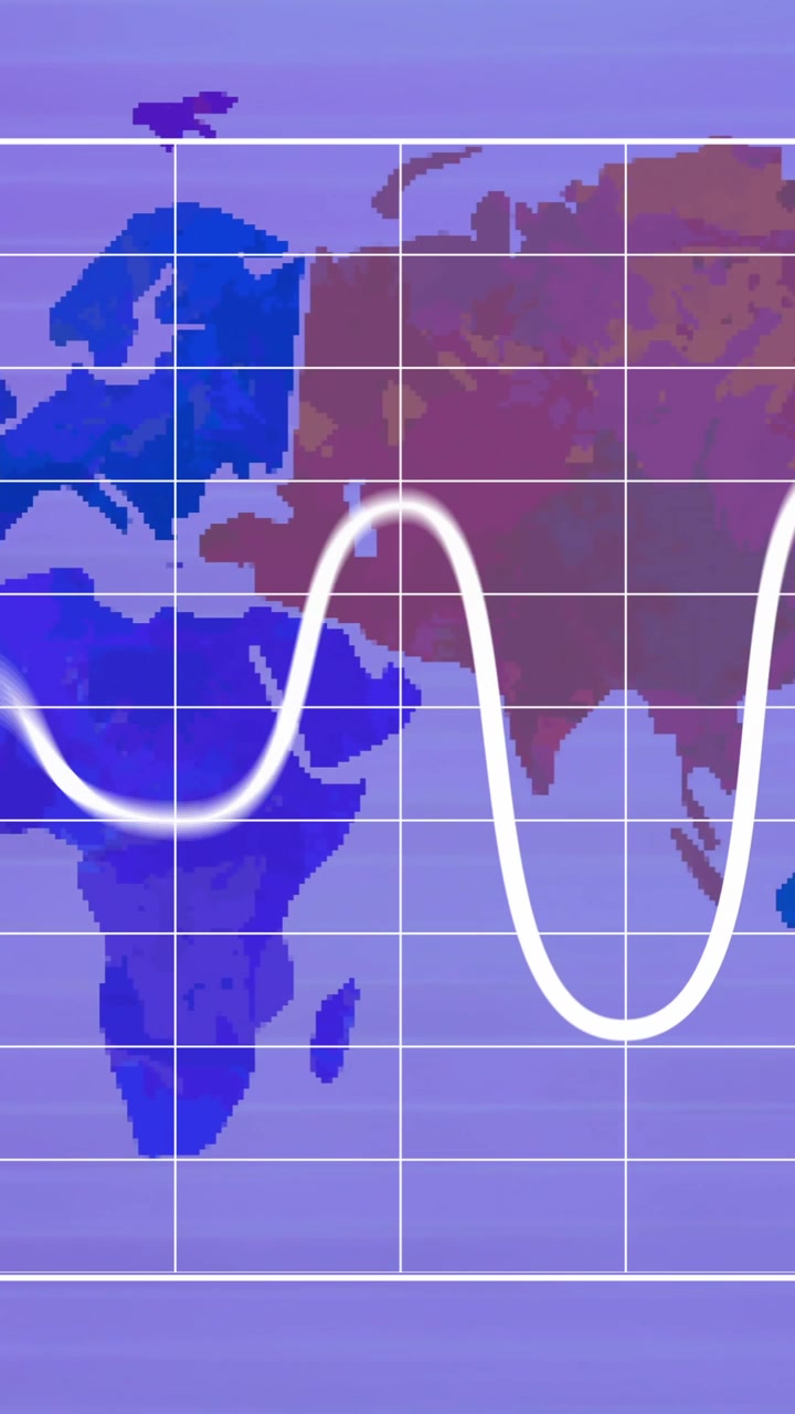 Animazione di diagrammi su mappa del mondo