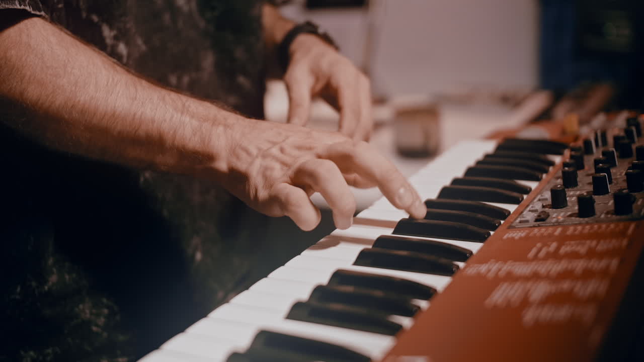 persona que toca el teclado