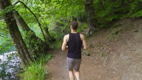 doing sports in the magnificent nature area.