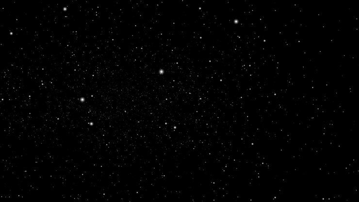 stars move from left to right, space