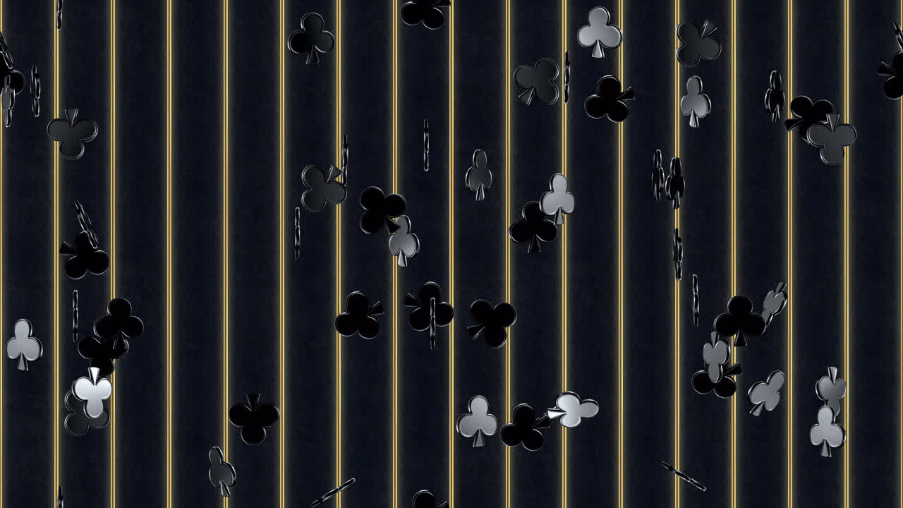 Fiori da poker, tassellazione a loop, sfondo vorticoso