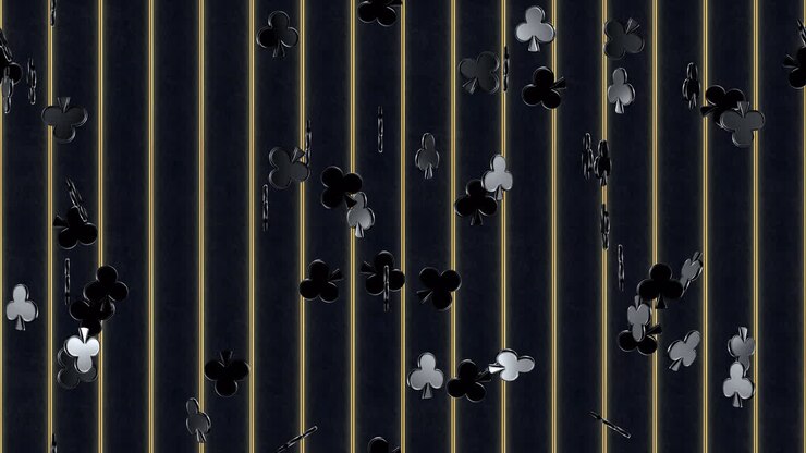 Fiori da poker, tassellazione a loop, sfondo vorticoso
