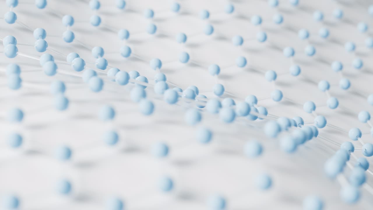 циклическая анимация биохимического научного узла, 3d-рендеринг.