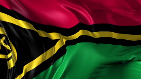 beautiful   3d animation of vanuatu flag in loop mode