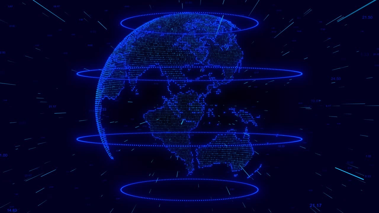 Globe earth network international network interface scifi world map background abstract cyber