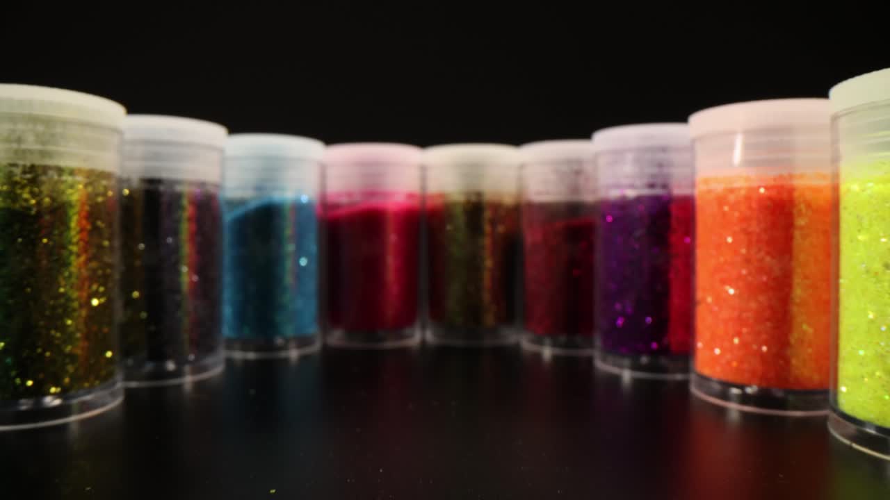 Collection of Colorful Glitter