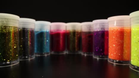 collection of colorful glitter
