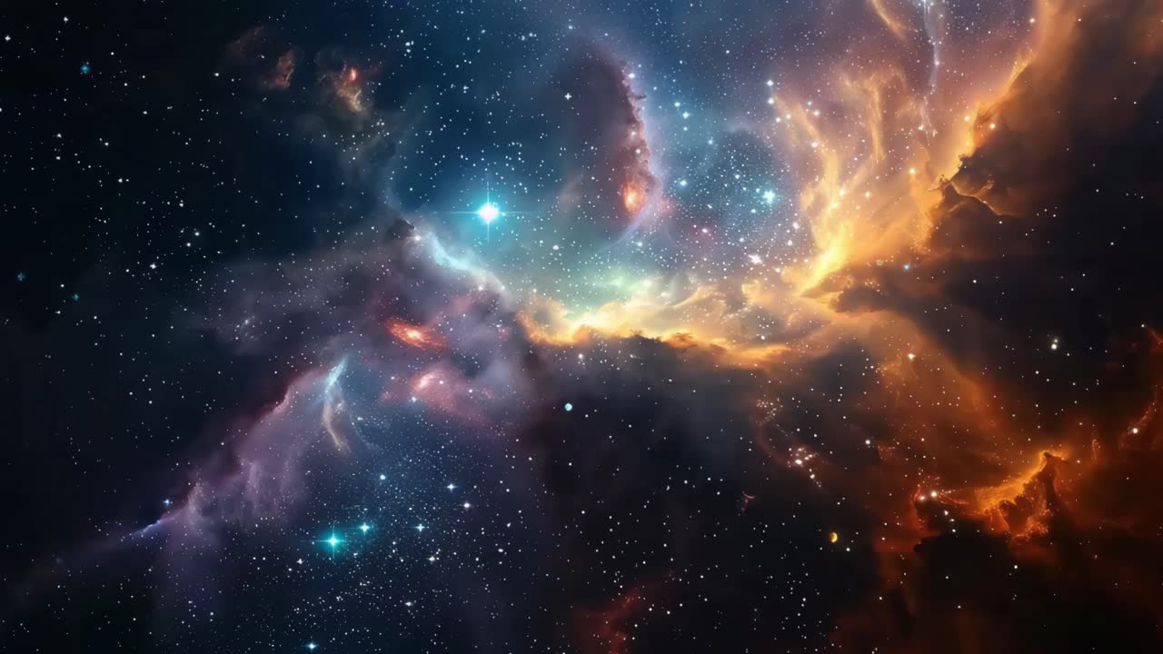 Colorful Deep Space Nebula