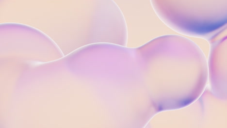 transparent gradient bubbles, 3d rendering.