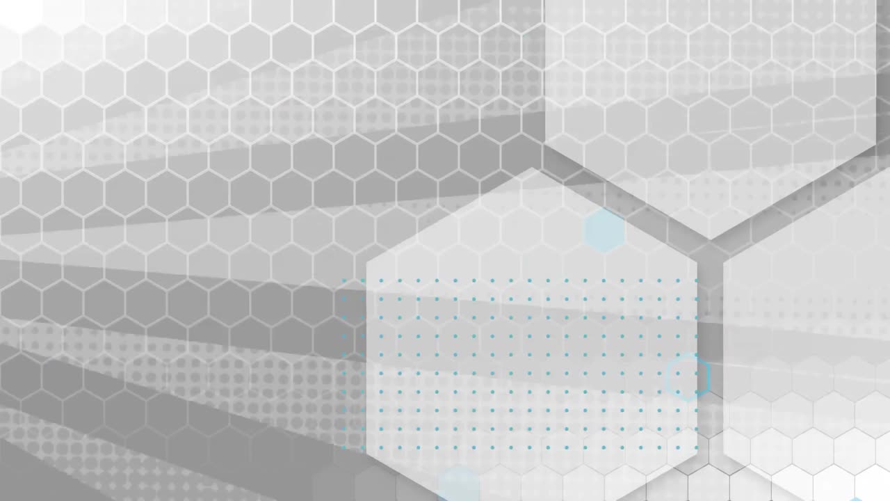 animación del hexágono que describe la malla sobre franjas grises rotativas que se mueven en un bucle sin costuras