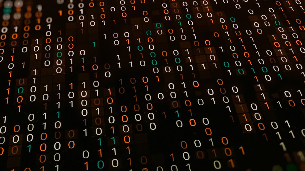 Fondo de código binario