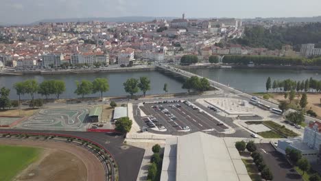 Coimbra-Stadt,-Portugal-Antenne