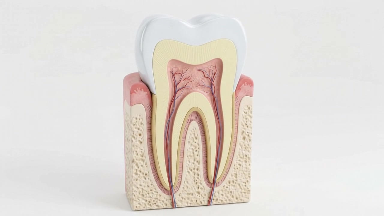 Anatomical Model of a Human Molar Tooth