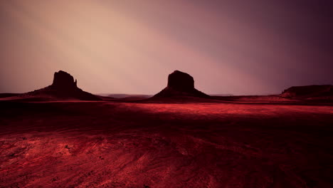 monument valley at sunset