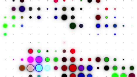 animación abstracta patrón multicolor-4k luz de círculo de led multicolor
