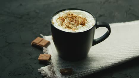 cup of coffee with whipped cream