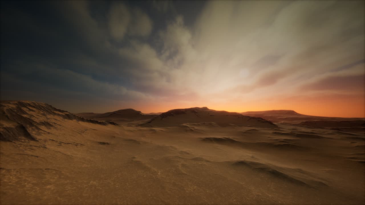 tormenta en el desierto de arena