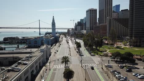 san francisco embarcadero aerial flyover