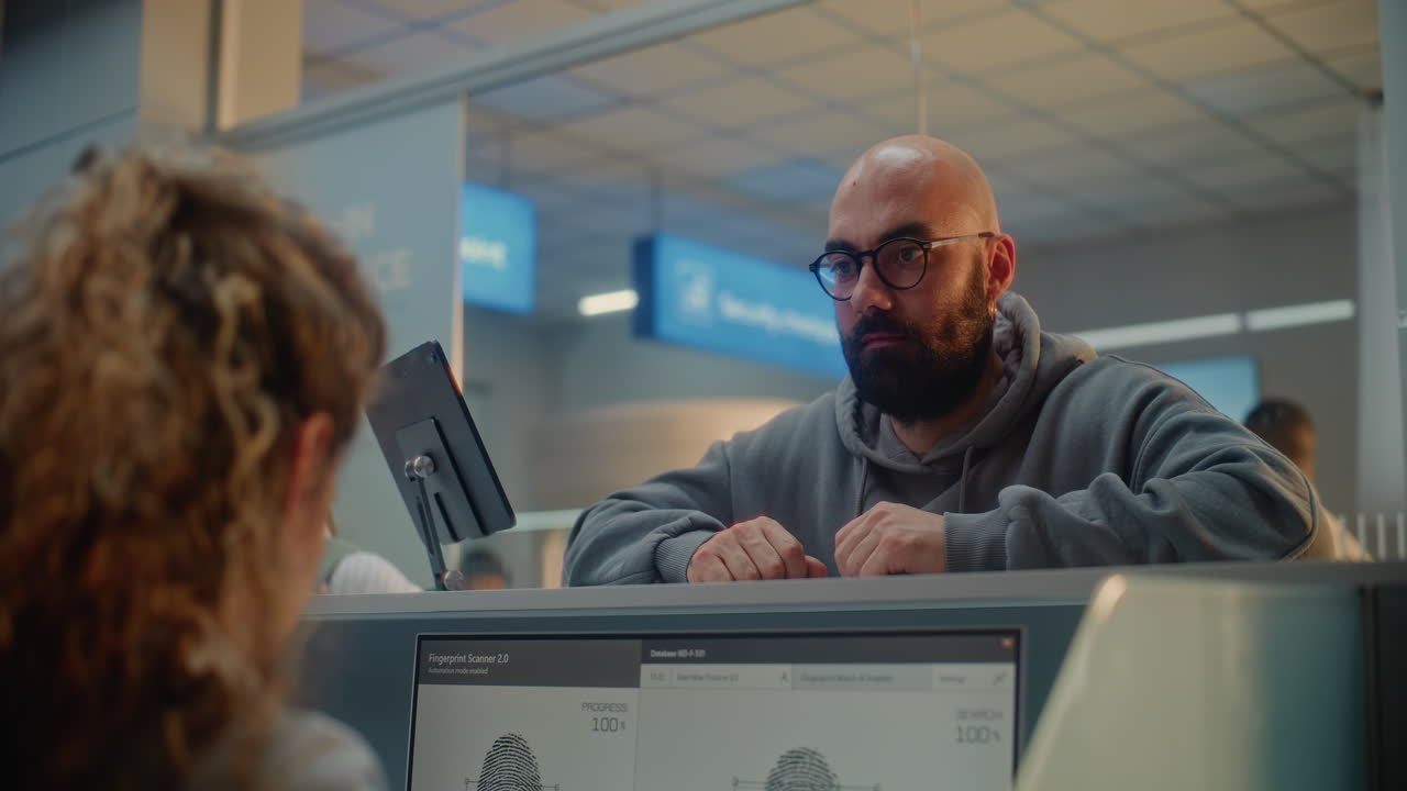 Fingerprint Scanning and Customer Interaction in Government Facility