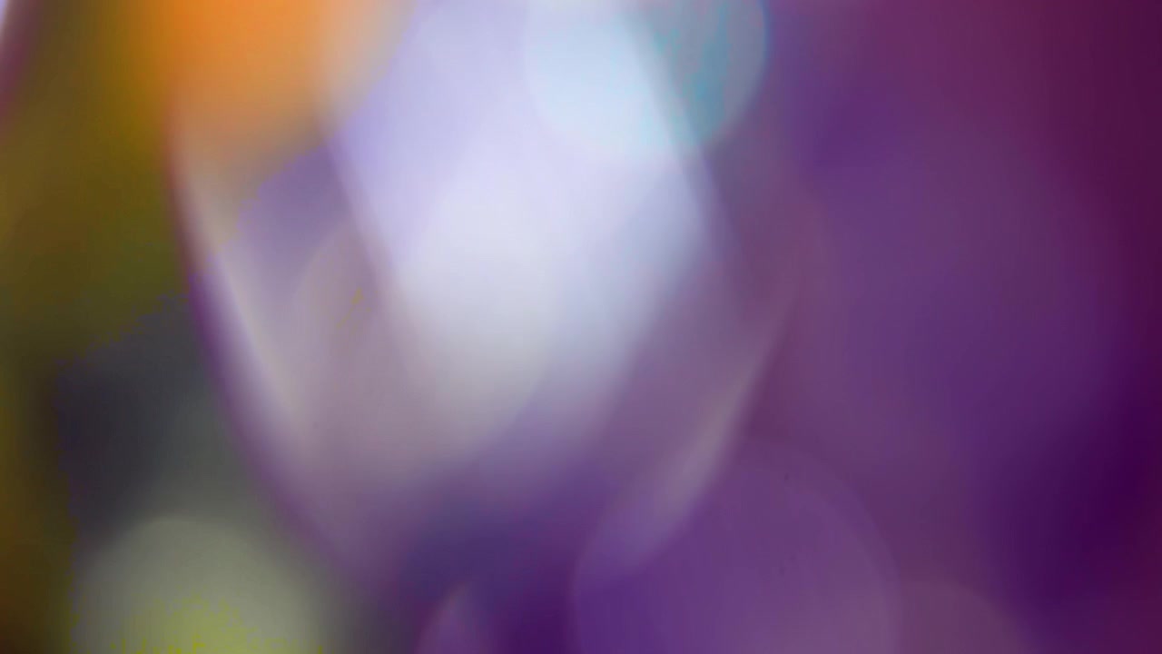 Fughe di luce viola astratte e sovrapposizione Bokeh