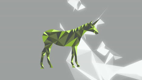 abstract geometric unicorn