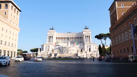 Altar-De-La-Patria,-Roma,-Italia