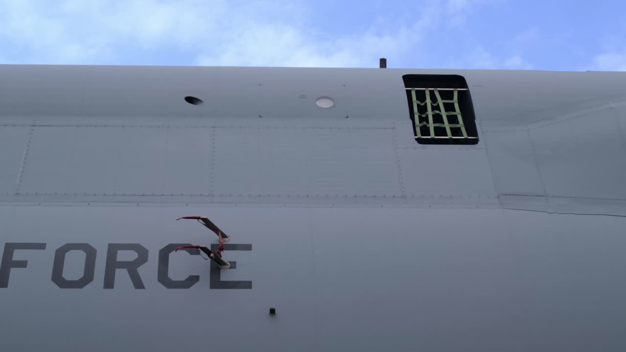 Detail of C-5 Galaxy Left Fuselage with Open Hatch and Pitot Probes