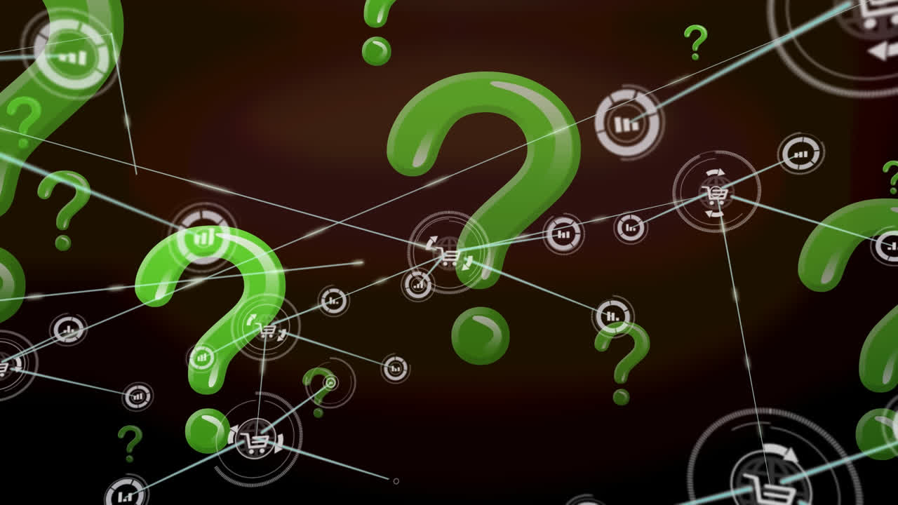 animación de la red de conexiones sobre peculiares en fondo marrón