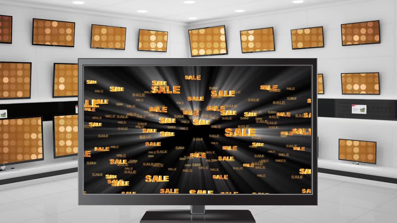 판매 중인 플래트 스크린 텔레비전