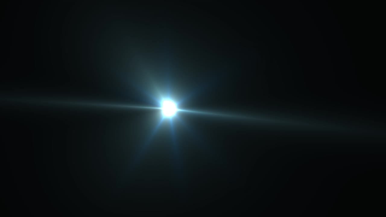 4k loop blue warm heaven lights from center soft optical lens flares shiny animation art background