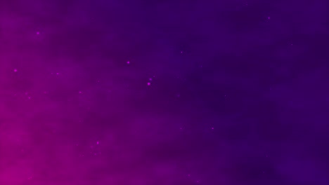 sparkling white particles float through a vibrant, abstract background of pink and purple colored smoke. an atmospheric and magical motion graphic