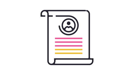 resume icon animation