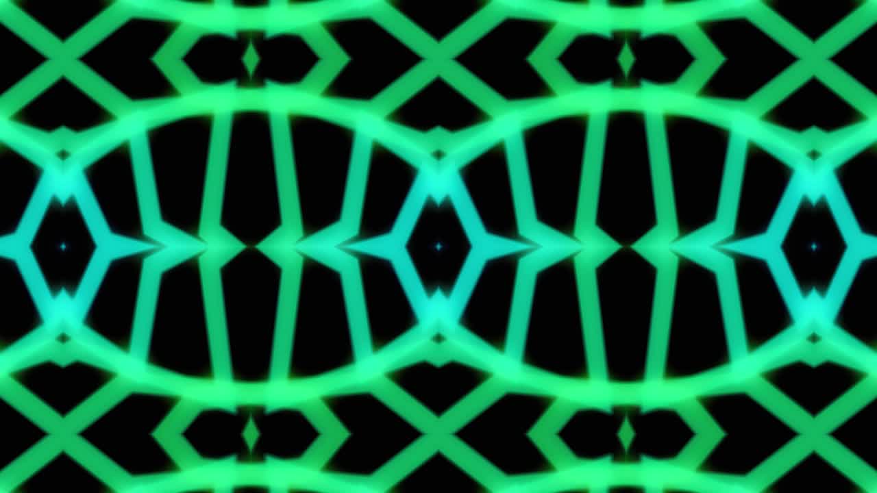 kaleidoscopio en movimiento. gráficos en movimiento de 4k